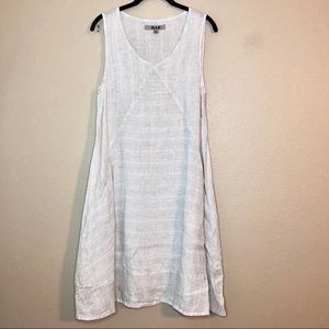 FLAX | Linen Sleeveless Dress With Pockets